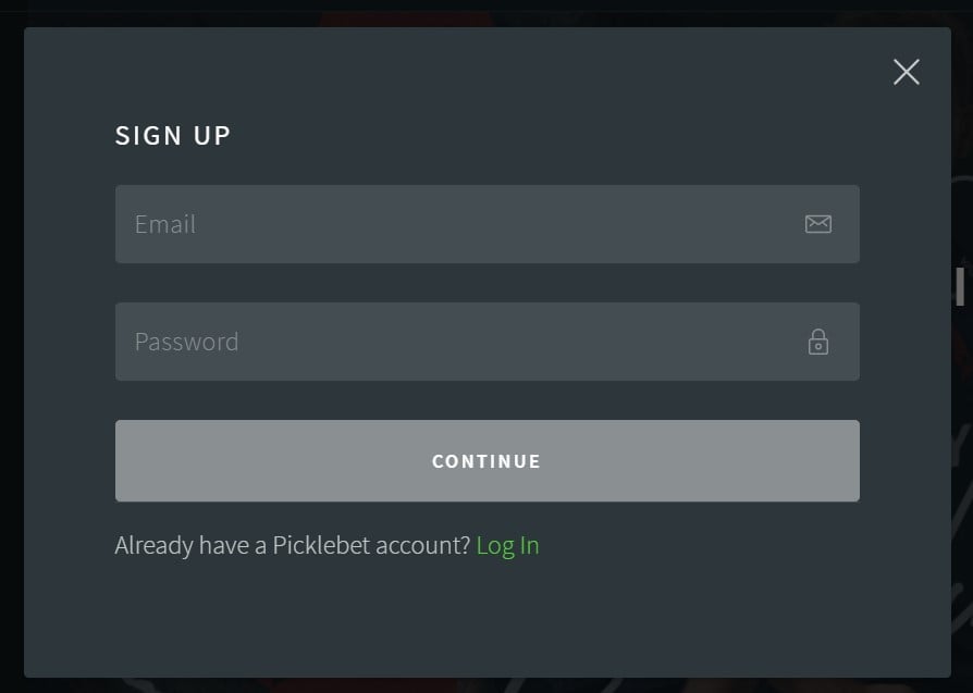 PickleBet Sign Up